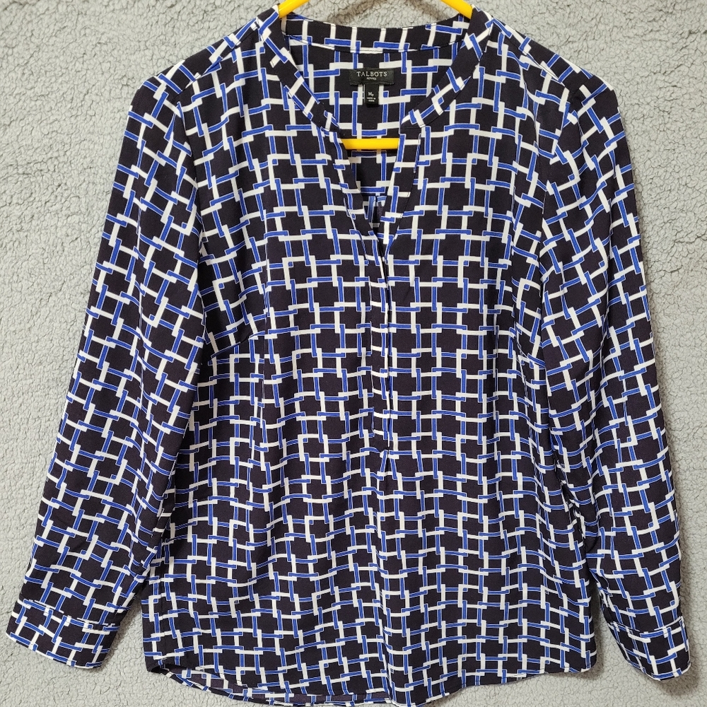 Talbots Petites Blue Shirt Medium